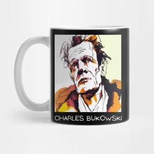 Charles Bukowski T Shirt Design Mug